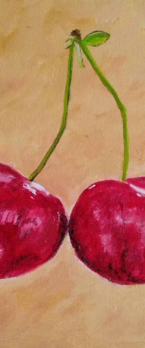 Two cherries by Isabelle Lucas
