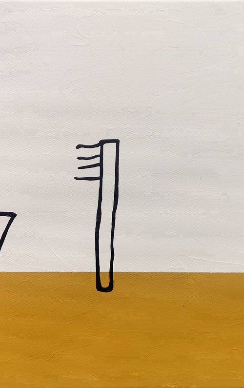 XXXI - 1 Toothbrush cup and toothbrush by Uli Lächelt