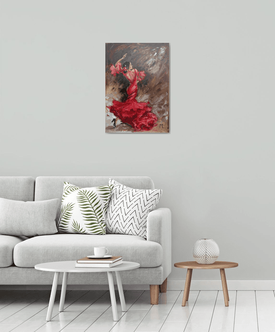 " RED ROSE DANCING "