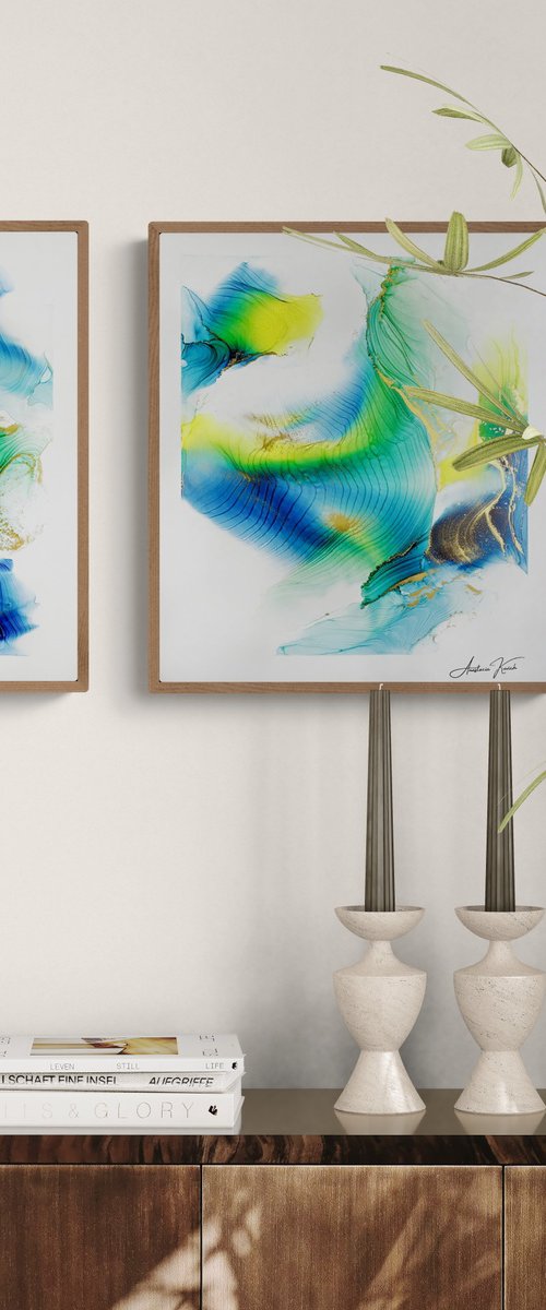 Infantia 3 (diptych) by Anastacia Kevich