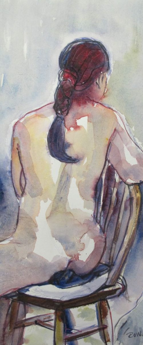 seated female nude by Rory O’Neill