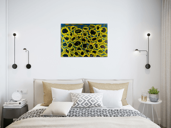 Blooming sunflowers 7