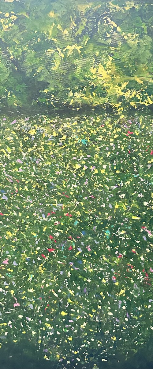 Textured Wildflower Meadow by Clare Hoath