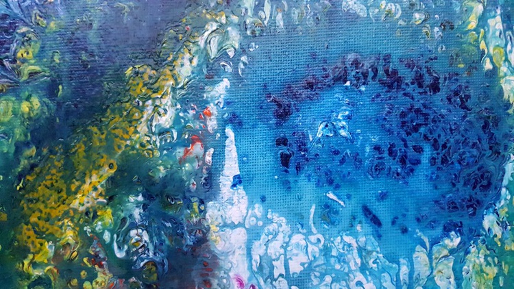 Reef Abstract Underwater Seascape On Stretched Artfinder