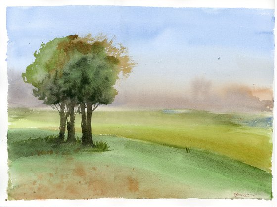 Trees in the field