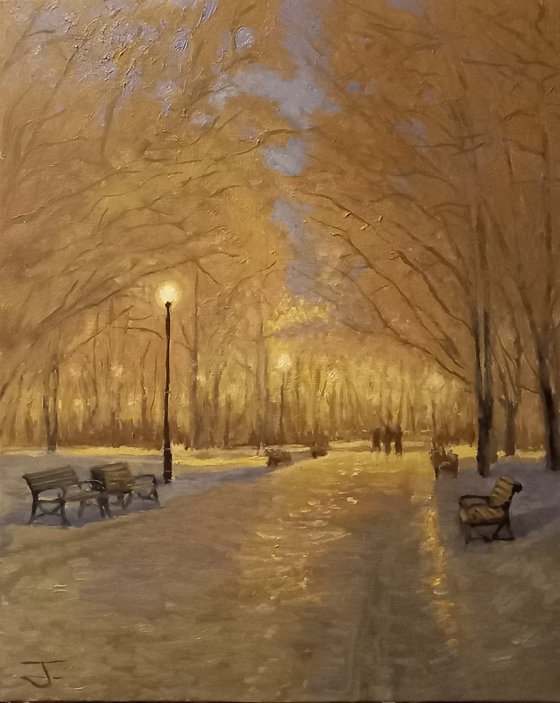 The Glow on a Winter Walk