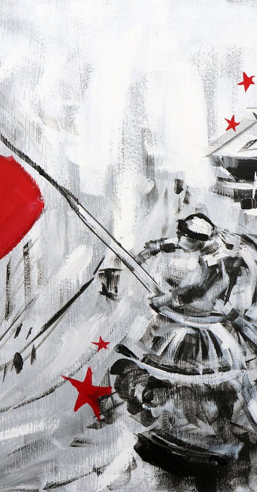 Raising a Flag over the Reichstag by Alyse Radenovic