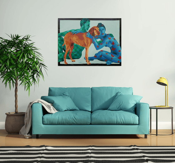 Couple and Dog 2