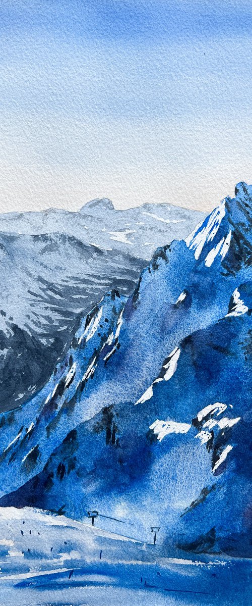 Snowy mountains series / 2 by Anna Zadorozhnaya