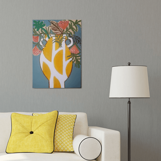 Spanish Yellow Vase