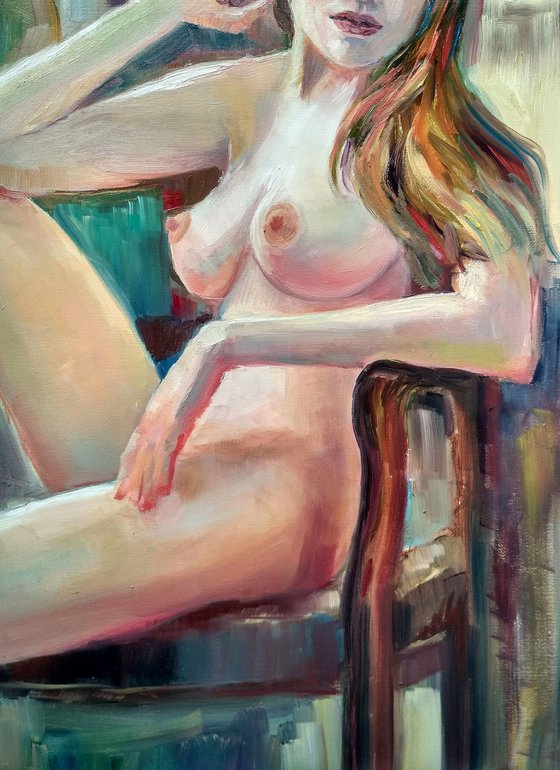 Time to relax. Nude woman