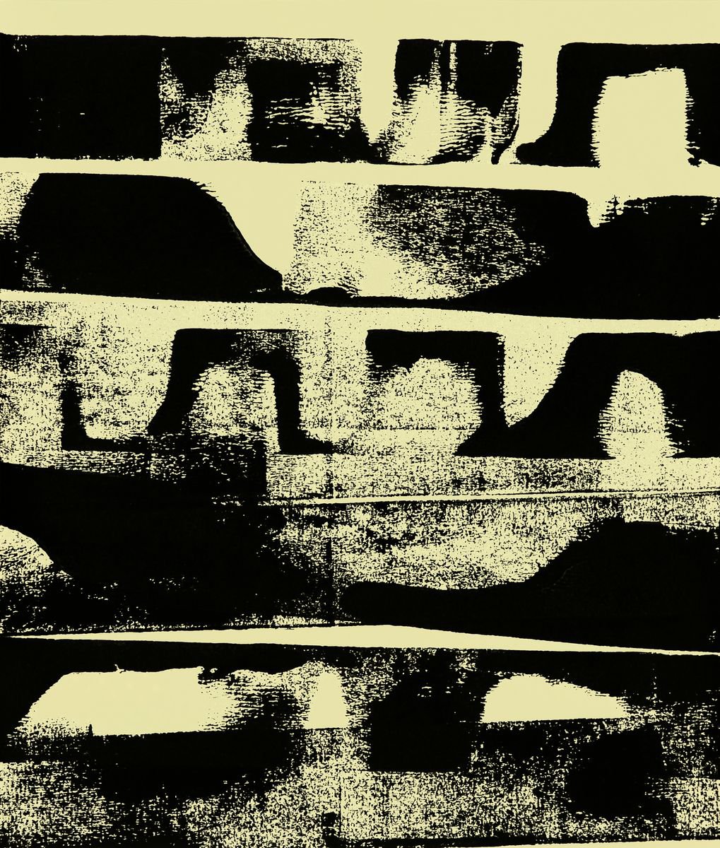 Abstract Acrylic Painting By Petr Strnad, 10 X 12", Nowhere Far Xii., Original Artwork