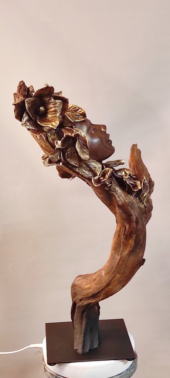 "Magnolia" Unique mixedmedia sculpture