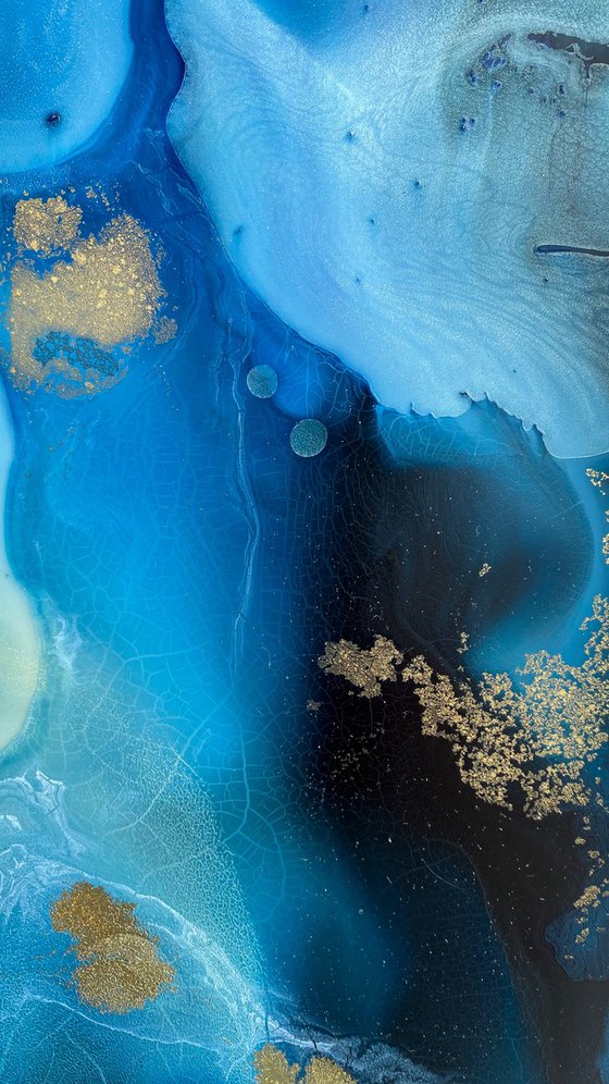 Ocean Abstract Fluid Painting
