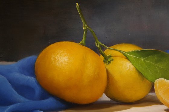 "Still life with tangerines"