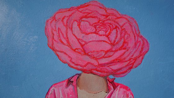 Tea rose Painting by Anastasia Balabina
