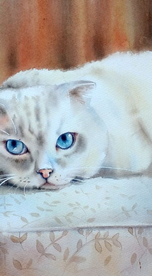 Saturday mood - commission art by Olga Beliaeva Watercolour