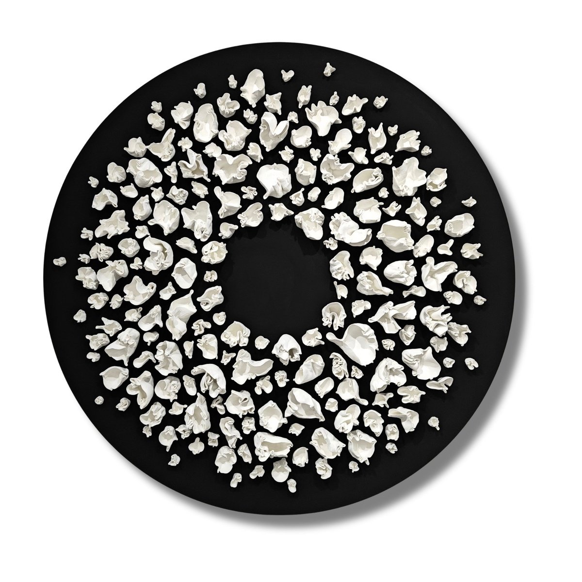 Abstract Clay Sculpture , Connection 45 By Natasha Kanevski, 36 X 36, Artwork For Sale On Artfinder