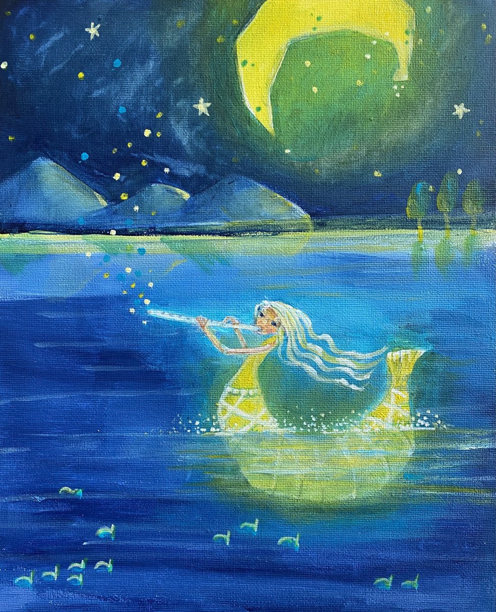 Impressionistic Portrait Painting By Alexandra Krasuska, 10 X 12, Sound Of Music, Original Artwork