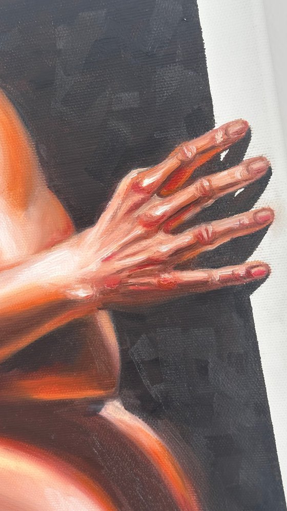 Comfort Zone - Figurative Nude Diptych