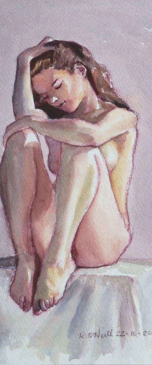 Seated female nude by Rory O’Neill