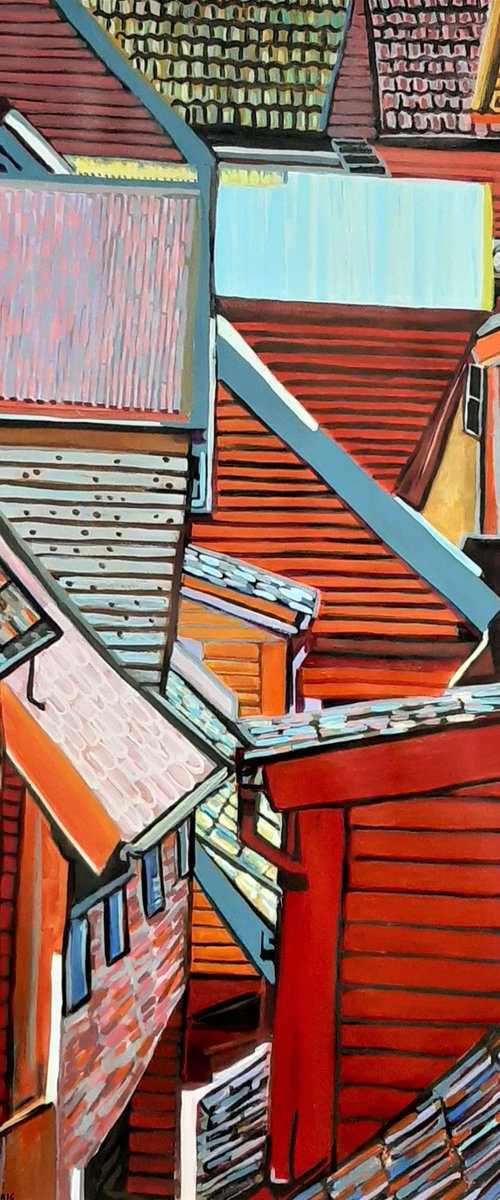 ROOFS / 101 X 72 cm by Alexandra Djokic