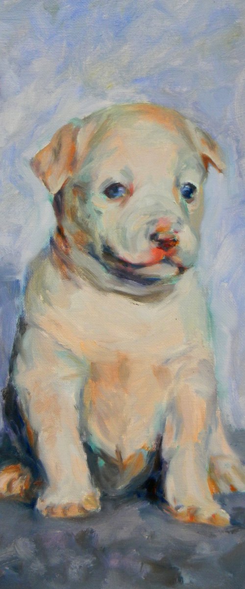 Puppy1 from the series "Take me with you" by Liudmyla Chemodanova