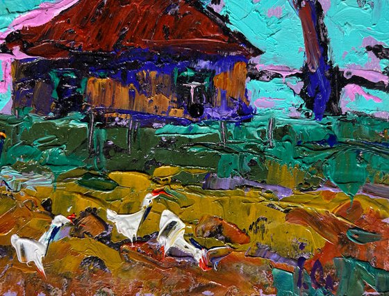 A flock of geese