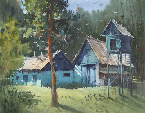 Landscape painting by Samira Yanushkova