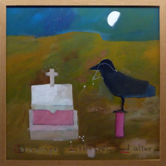 Seascape With Crow And Altar.