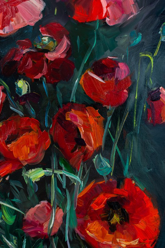 Red poppies