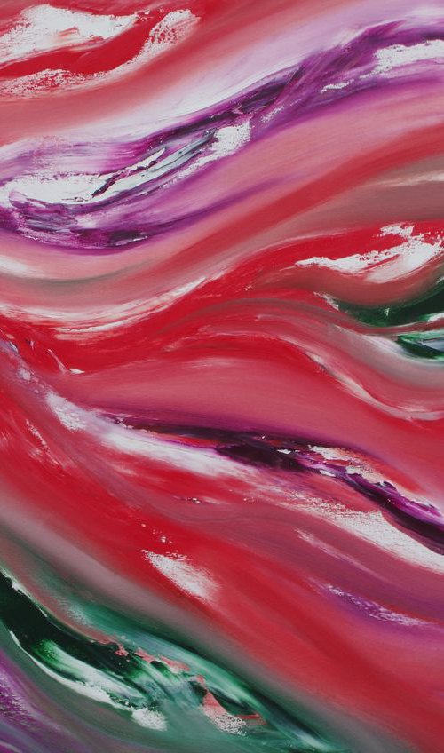 "Timeless II", 100x70 cm, Deep edge, LARGE XL, Original abstract painting, oil on canvas by Davide De Palma