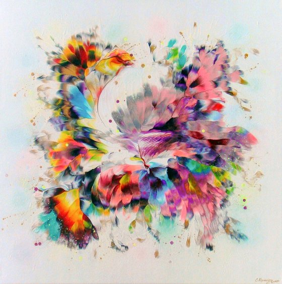 "Flowering Time" FLORAL PAINTING