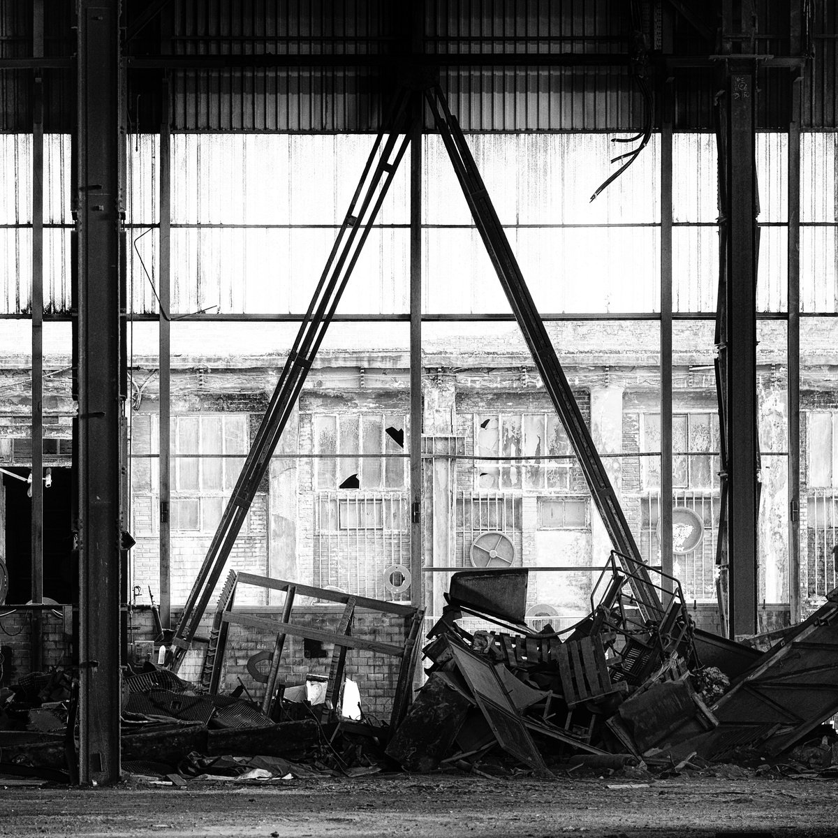 Photorealistic Cityscapes Photograph By Christian Schwarz, 17 X 17, In Transition, Original Artwork