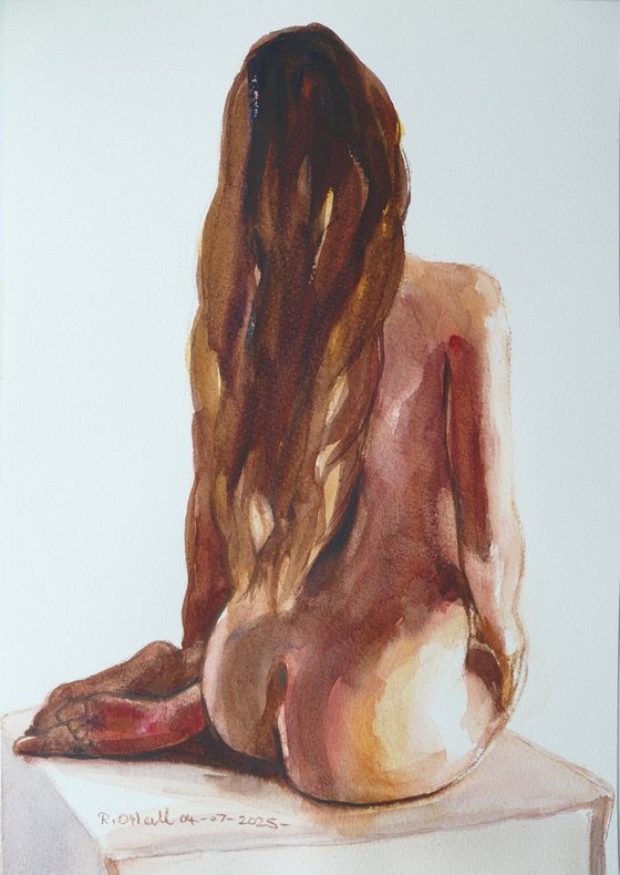 Seated female nude