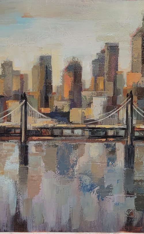 New York - East River by Silvia  Vassileva