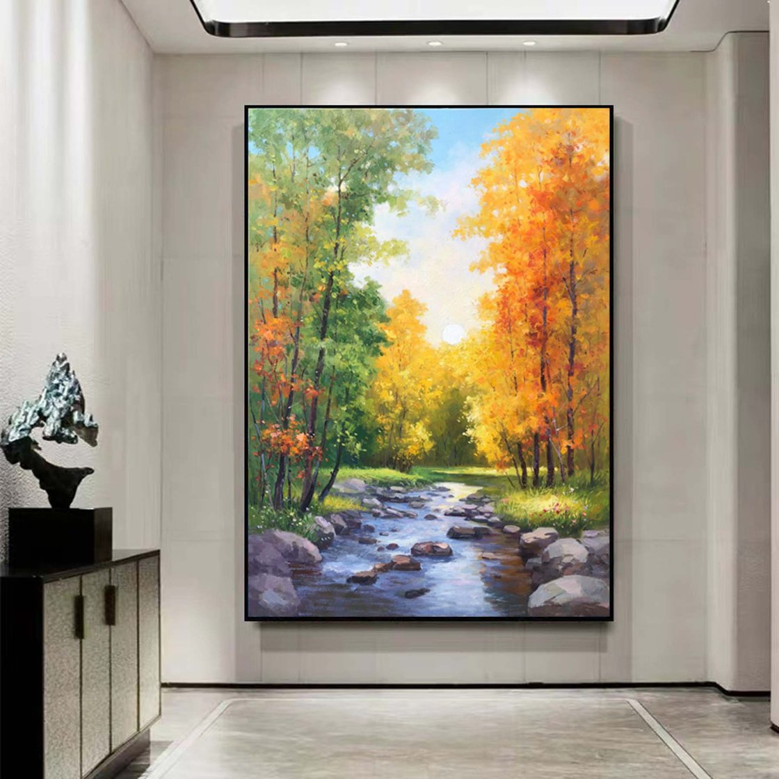 Original Oil Painting - Spring Z044 by Jianzhe Chon