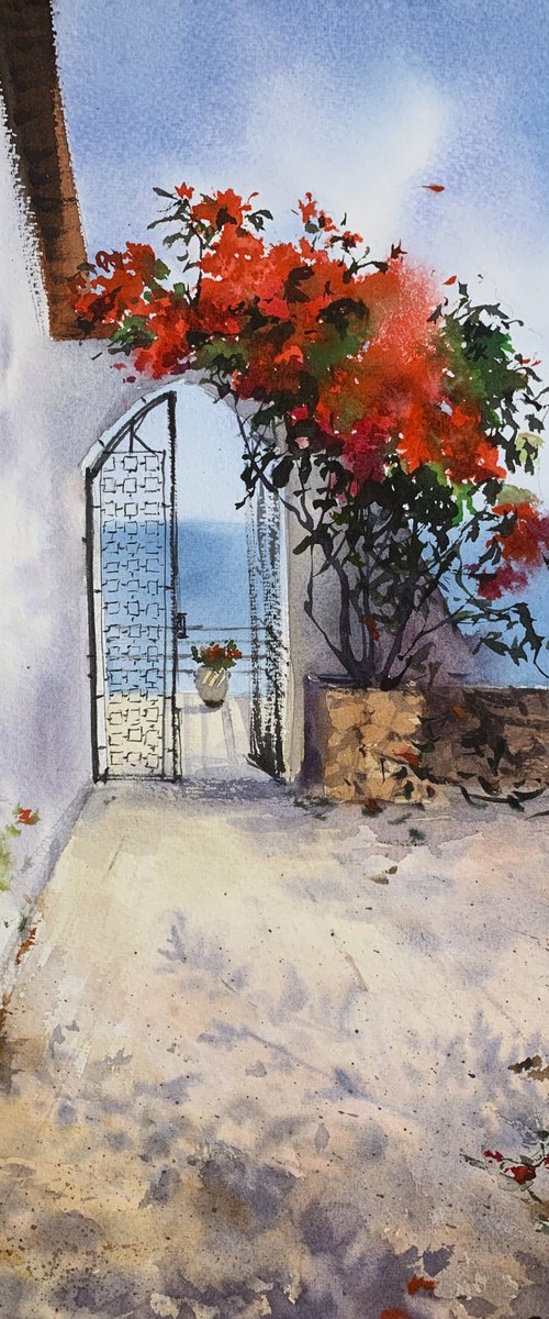 English village Cyprus #8 by Eugenia Gorbacheva