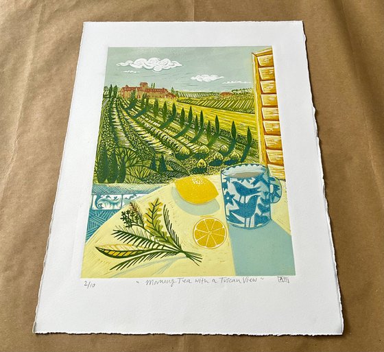 Morning Tea with a Tuscan View
