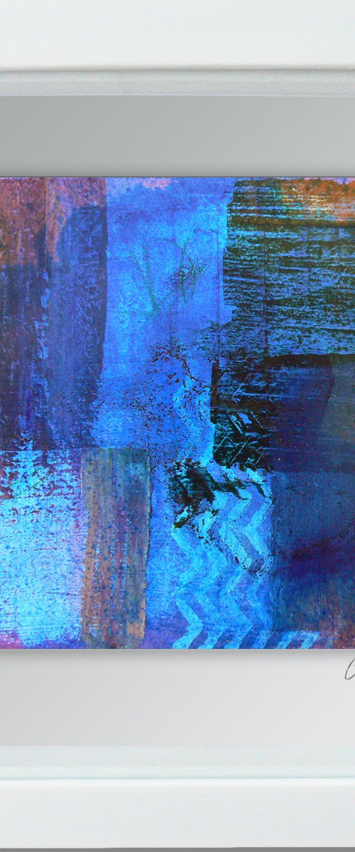 Framed ready to hang original abstract  - Cahier #10 by Carolynne Coulson