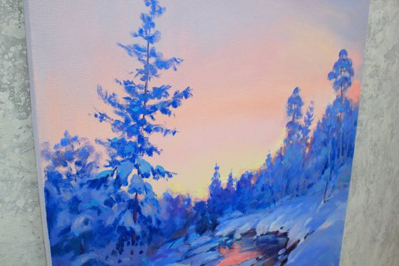 "Winter in blue"