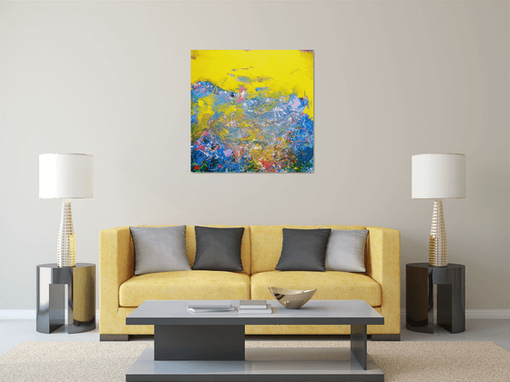 Abstract painting. 100x100 cm