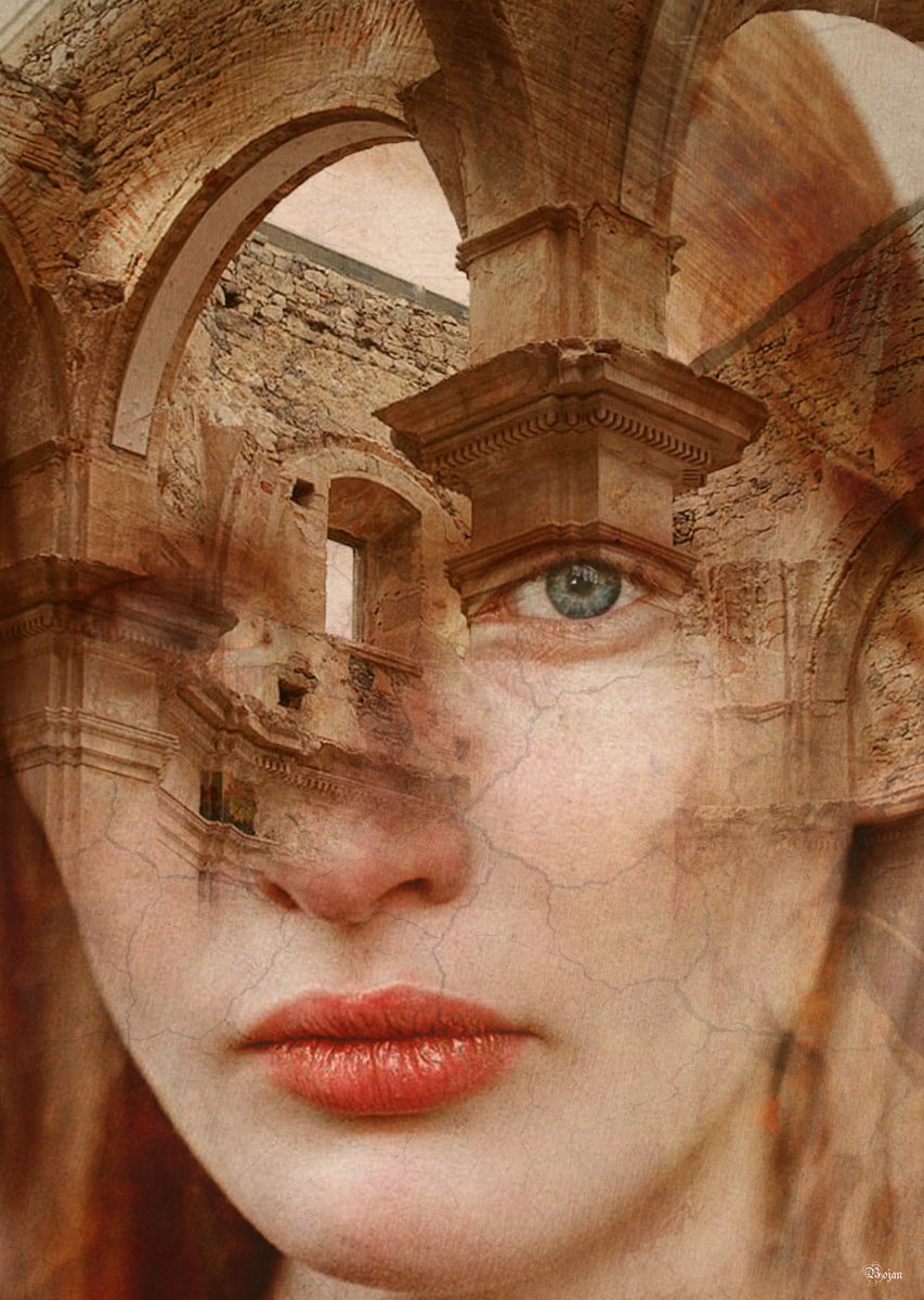 Illustrative Photograph , Girl In Time By Bojan Jevtic, 31 X 43, Artwork For Sale On Artfinder