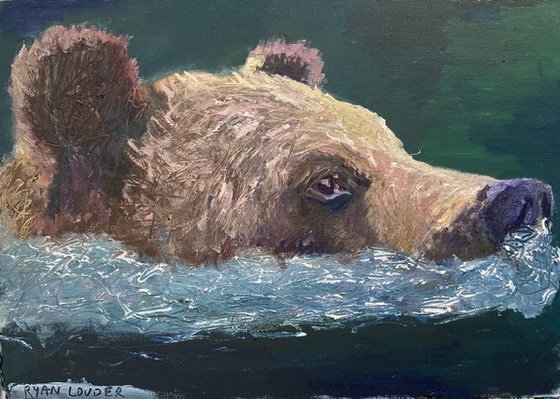 Bear Swimming In