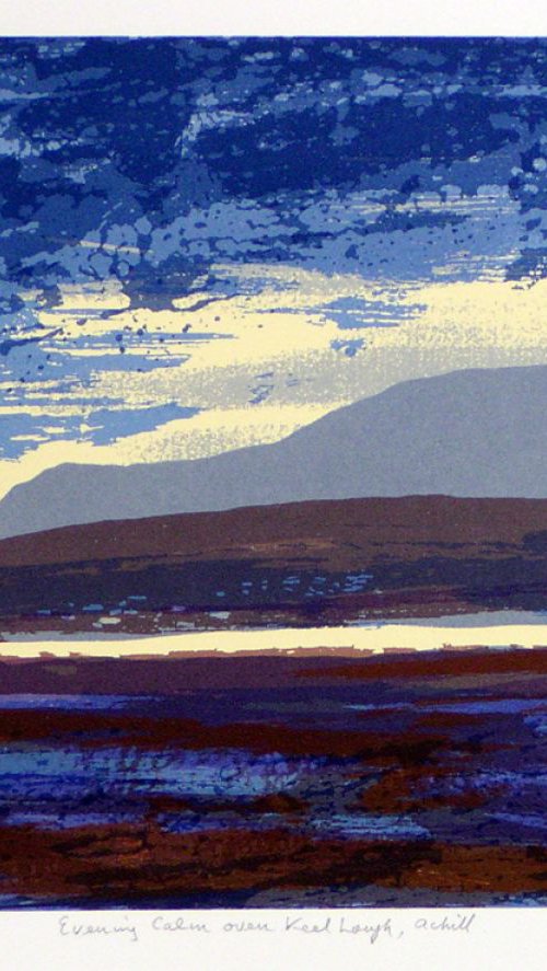 Evening calm over Keel Lough by Aidan Flanagan Irish Landscapes