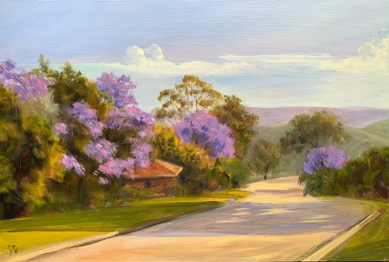 Greenwich in jacaranda season