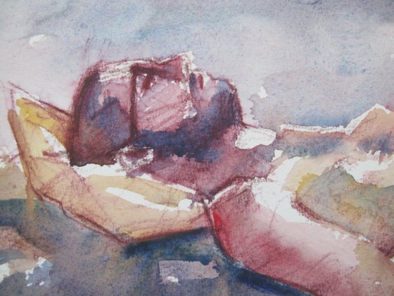 reclining male nude