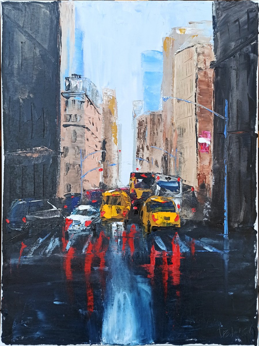 Rainy day in New York city by Dmitry Fedorov