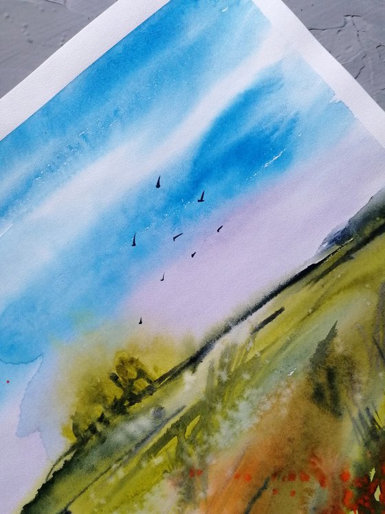 Field watercolor