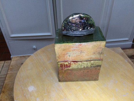 Raku Fan Top Dream Jar